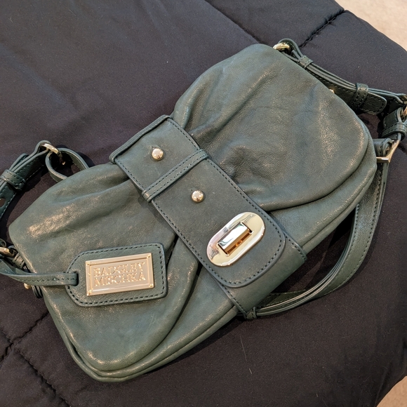Badgley Mischka Green Leather Women's Bag - Picture 1 of 15